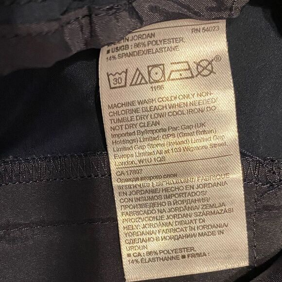 BANANA Republic Navy Hayden Pull-On Straight-Leg Tapered Fit‎ Cropped Pants - Picture 6 of 8